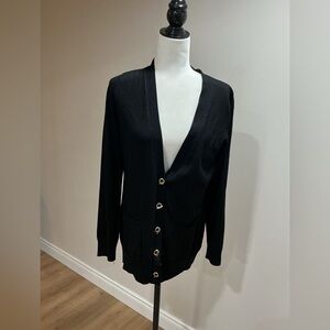Grace elements black cardigan size large